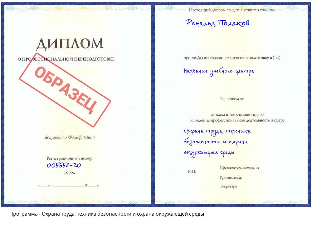 Охрана труда, техника безопасности и охрана окружающей среды Бийск